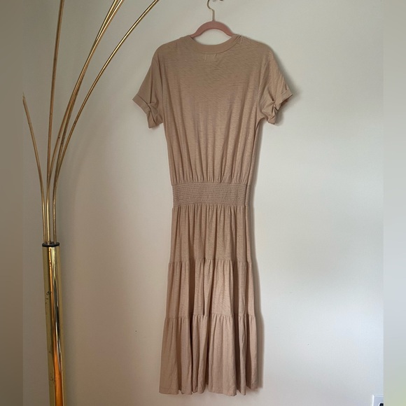 NWT Nation Ltd Martine Casual Peasant Dress in Almond Milk size Small - Picture 4 of 9